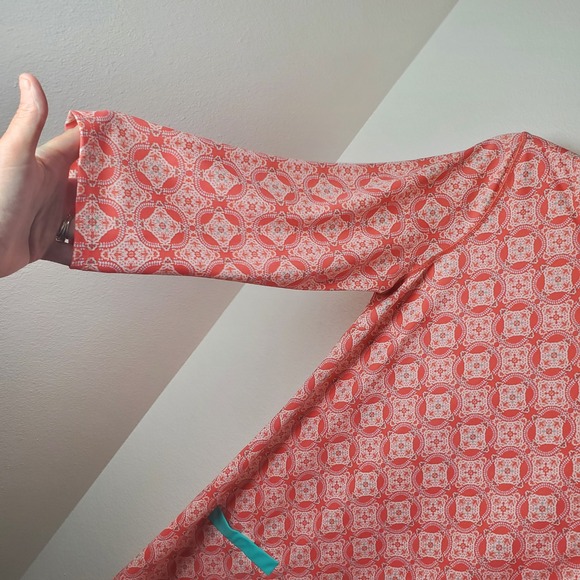 Cabana Life Coral Tides Shift Dress Coastal UPF 50 Swimsuit Coverup Size Large - Picture 11 of 16